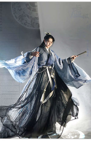 Embark on a journey through the Song Dynasty with our Yuanshi large-sleeved shirts. Infused with metaverse magic and Hanfu technology, explore Jin and Tang Dynasty menswear. Elevate your look with virtual reality-inspired Hanfu cloaks and belts. Dive into Genshin Impact-inspired Hanfu cosplay. From Ruqun to Ming Hanfu styles, our collection blends tradition with innovation for the modern man.