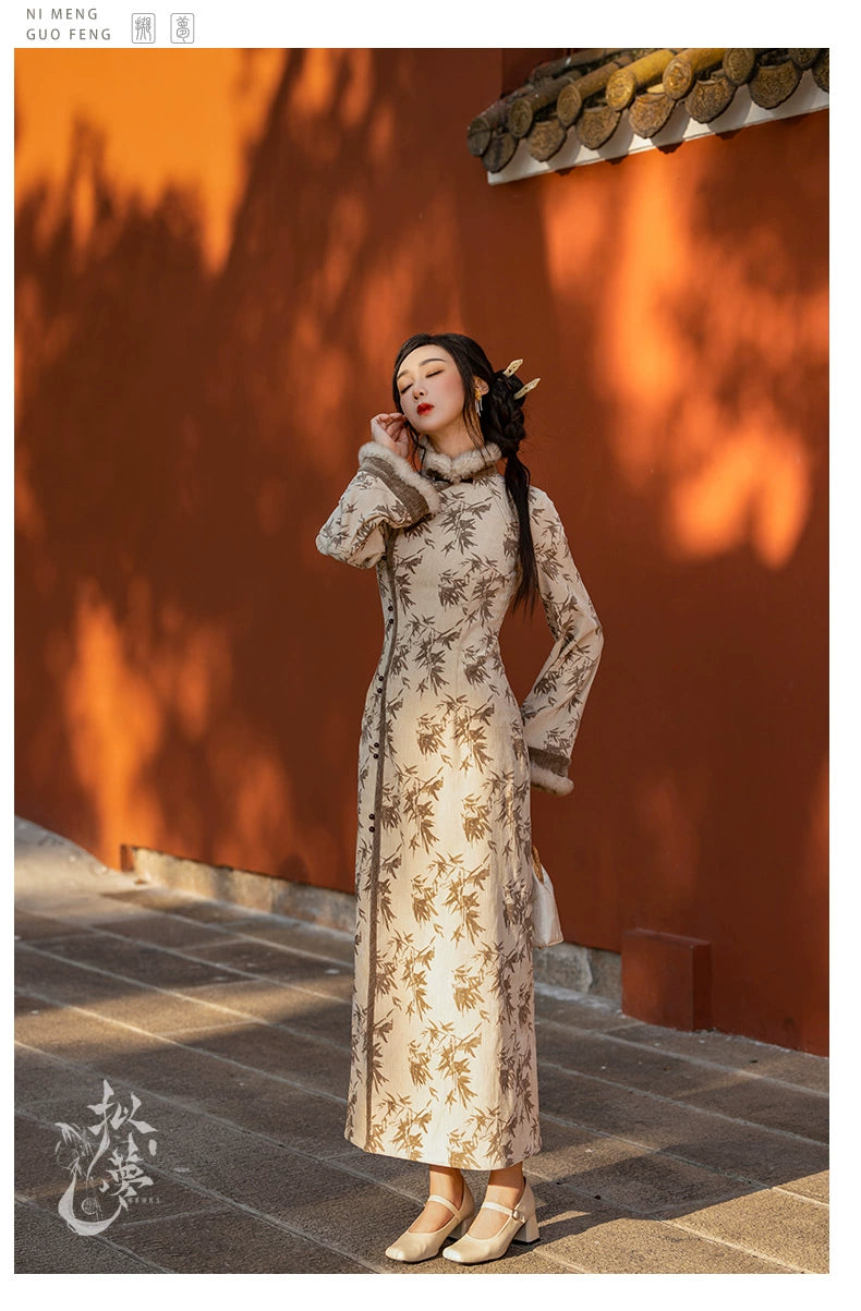 Cheongsam Mao autumn and winter daily Hanfu