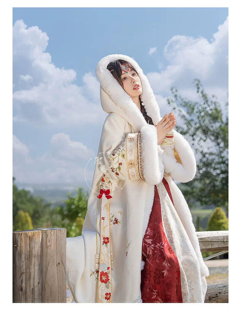 Shengle Long Dream winter Hanfu cloak and chest-high dress product photo 16