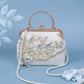 Yuejian white embroidered cheongsam Hanfu bag