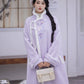 Iris set embroidery purple autumn and winter Hanfu