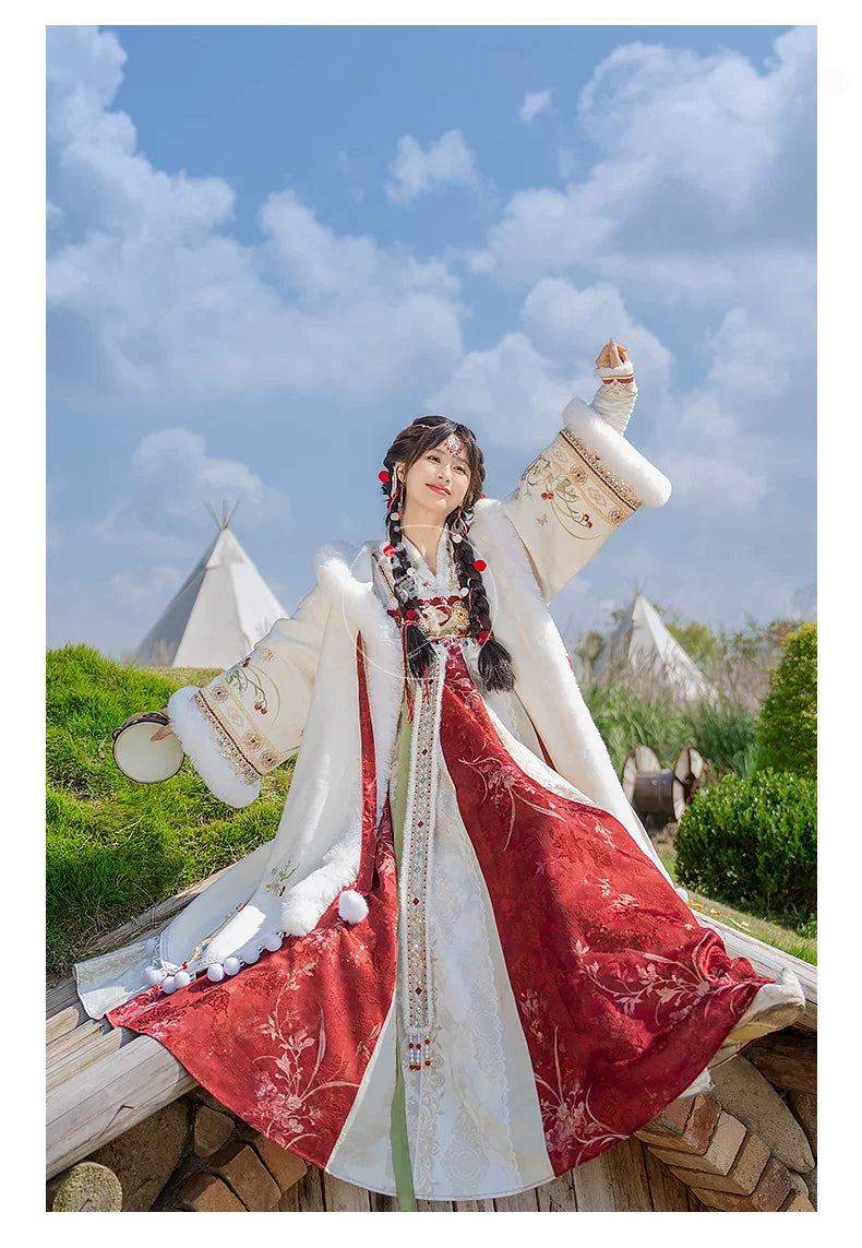 Shengle Long Dream winter Hanfu cloak and chest-high dress product photo 13