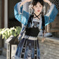 Silver Bell Hanfu Women's Han Element Improved Top Half Skirt Ancient Clothing Full Set Miao Xinjiang Exotic Style Daily