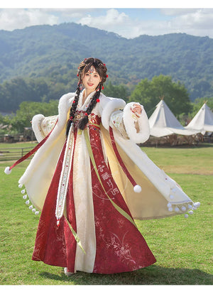 Shengle Long Dream winter Hanfu cloak and chest-high dress product photo 14