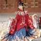 Flower marriage Ming Dynasty Red Hanfu