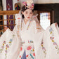 White Korean Embroidered Wedding Hanbok Palace Wedding Princess Yanji