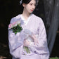 Purple high-end lace Taisho Romance modified kimono