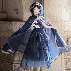 Discover a blue modern hanfu with elegant hanfu sleeves, a stylish hanfu jacket, and timeless charm. Perfect for princess hanfu dress, fairy hanfu dress, or casual hanfu, it suits every hanfu woman. Pair with a hanfu shirt or wear it as a modern hanfu dress. Inspired by Ming Dynasty hanfu, it’s ideal for hanfu cosplay or as a cozy winter hanfu. Visit our hanfu shop for the best modernised hanfu and authentic blue hanfu.