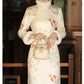 national style tea  cheongsam, autumn clothes