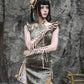 Spring Dragon Festival, Embroidered Short Cheongsam Dress Halloween