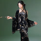 Incense two-piece set | Chinese summer thin velvet neck coat summer Cheongsam Dress