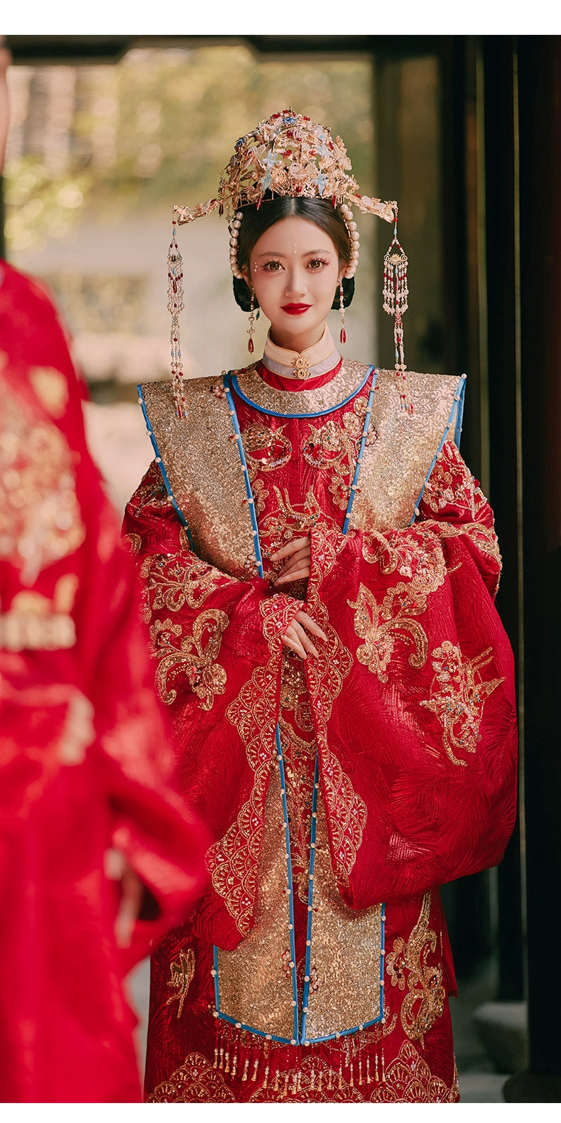 Ming-made Han-style wedding clothes, men's and women's couples' suits