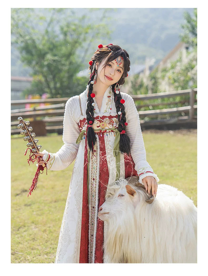 Shengle Long Dream winter Hanfu cloak and chest-high dress product photo 18