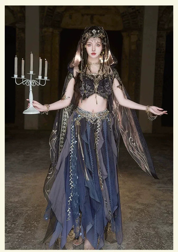 [Butterfly] Hanfu Female Embroidery Western Regions Girl Fairy Energy Suit Summer - Yandan_Hanfu