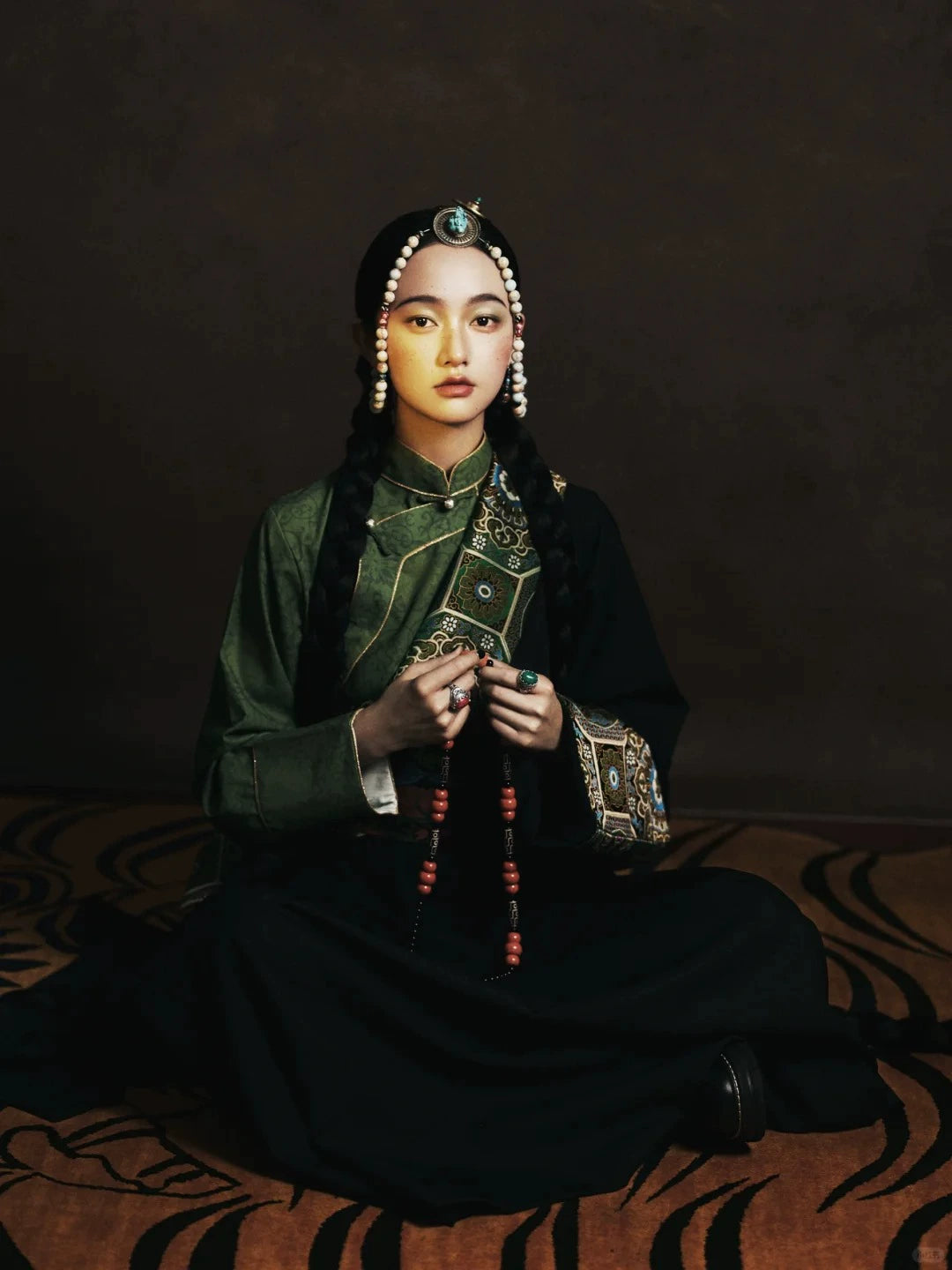 Modern Tibetan Dress with Traditional Flair