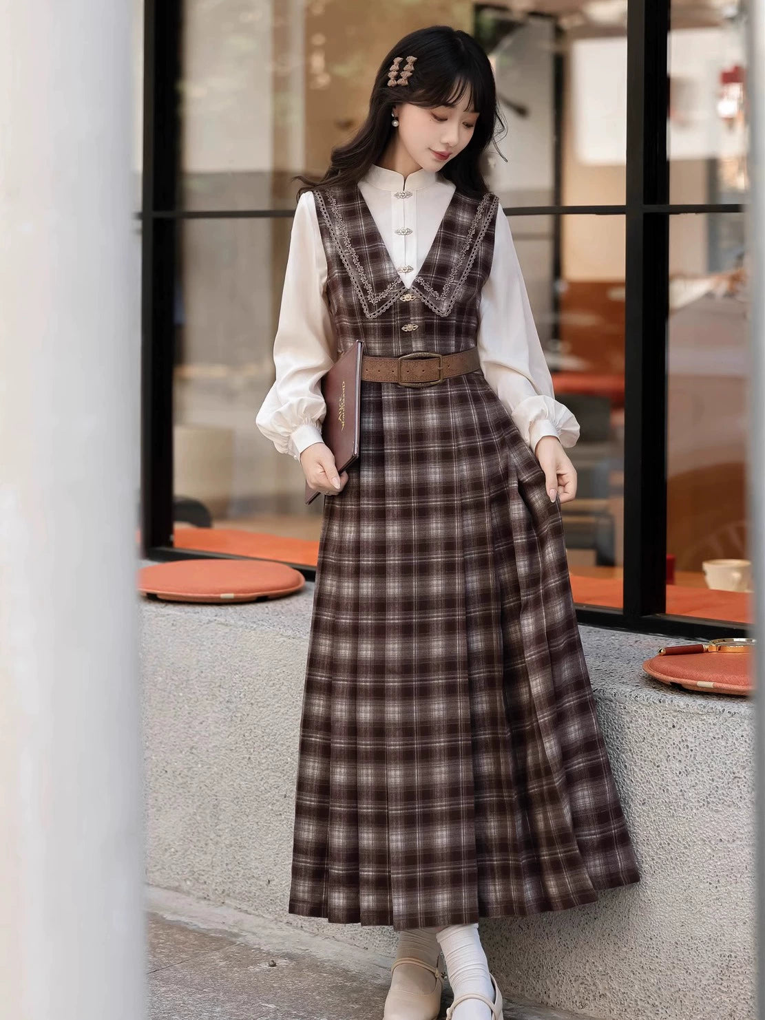 Autumn and winter wear suit women's woolen coat