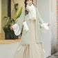 This green modern hanfu blends tradition and style with hanfu sleeves, a chic hanfu jacket, and elegant hanfu patterns. Perfect as a princess hanfu dress, fairy hanfu dress, or casual hanfu, it’s ideal for hanfu cosplay or everyday wear. Inspired by Ming Dynasty hanfu, this modern hanfu dress suits hanfu women for any occasion. Looking for winter hanfu or wondering where to buy hanfu? Visit our hanfu shop for the best green hanfu and modernised hanfu designs.