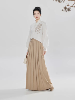 Songyu modern Hanfu floral shirt Song pants and skirt product photo 4
