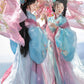 Flowers fly into dreams, Warring States robe embroidery fairy spring and summer Hanfu