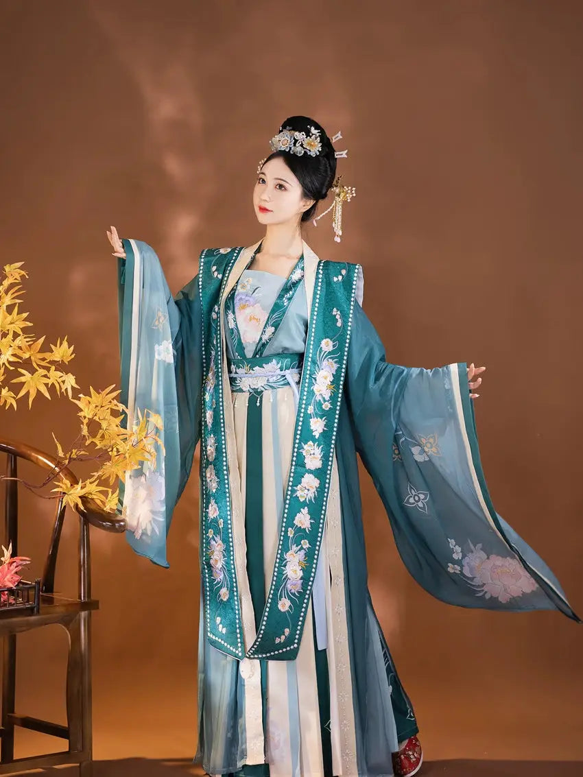 This blue hanfu with elegant hanfu sleeves is inspired by Ming Dynasty hanfu male designs. Perfect as a princess hanfu dress, it’s available in silk hanfu, cotton hanfu, and hanfu lolita styles. Featuring layered hanfu jacket options, it’s ideal for hanfu women, including plus size hanfu. Pair it with a hanfu shirt and shop authentic designs at our hanfu shop.