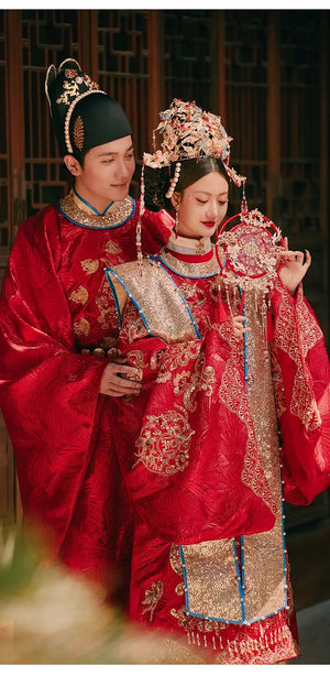 Discover elegant red Chinese wedding dresses, cheongsam wedding dresses, and Chinese collar wedding gowns. For men, shop Chinese wedding suits, male outfits, and wedding hanfu. Our collection includes plus size Chinese wedding dresses, modern Chinese wedding dresses, and accessories like Chinese wedding shoes and flowers. Don’t miss our Chinese wedding cabinet for special occasions.