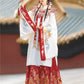 Flower marriage Ming Dynasty Red Hanfu