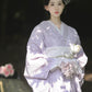 Purple high-end lace Taisho Romance modified kimono