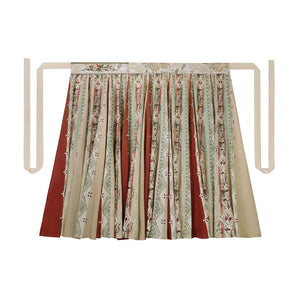 Printed long wrap skirt displayed separately