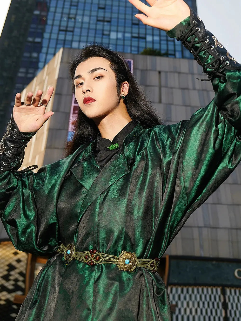 This green hanfu for women and dark green hanfu jacket feature elegant hanfu sleeves, layered designs, and hanfu patterns. Perfect for princess hanfu dress, hanfu cosplay, or formal events like the hanfu graduation gown. For men, explore modern hanfu male robes, hanfu dress male, and ancient Chinese hanfu male inspired by Tang Dynasty hanfu and Ming hanfu. Shop hanfu for sale at our trusted hanfu shop today.