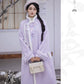 Iris set embroidery purple autumn and winter Hanfu