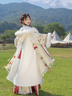 Shengle Long Dream winter Hanfu cloak and chest-high dress product photo 3