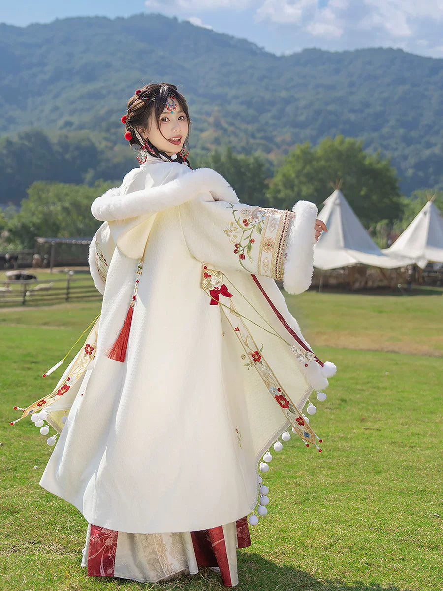 Shengle Long Dream winter Hanfu cloak and chest-high dress product photo 3