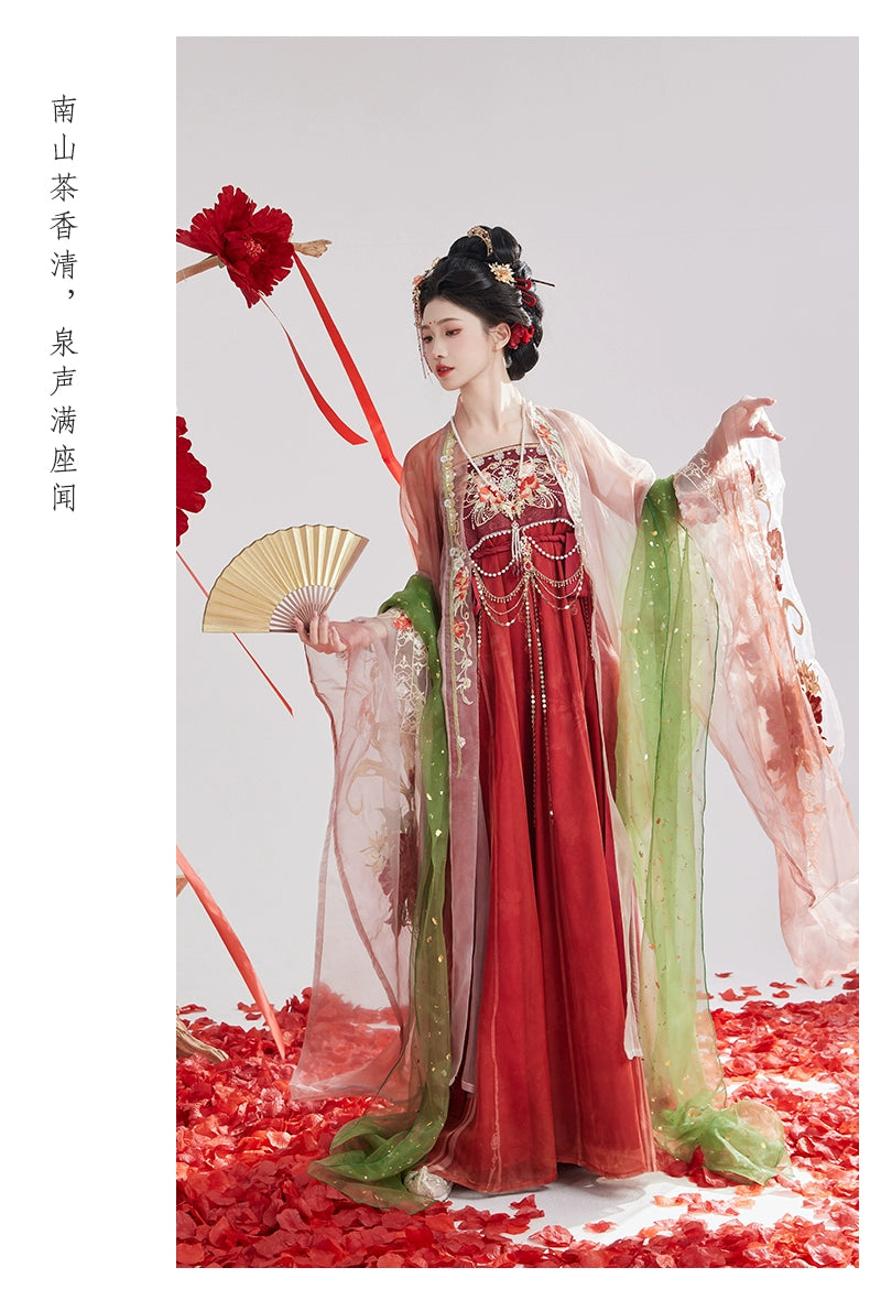 Discover red traditional hanfu for women with elegant hanfu sleeves, intricate hanfu patterns, and layered designs. Perfect as a princess hanfu dress, fairy hanfu dress, or sexy hanfu, it’s ideal for hanfu cosplay, hanfu dance style, or casual wear. Shop plus size hanfu, hanfu skirts, and more at our trusted hanfu shop, featuring hanfu for sale from top chinese clothing brands and the best Chinese designer clothing websites.