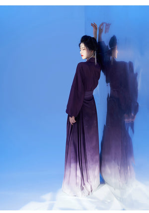 Discover a Purple modern hanfu with elegant hanfu sleeves, a stylish hanfu jacket, and timeless charm. Perfect for princess hanfu dress, fairy hanfu dress, or casual hanfu, it suits every hanfu woman. Pair with a hanfu shirt or wear it as a modern hanfu dress. Inspired by Ming Dynasty hanfu, it’s ideal for hanfu cosplay or as a cozy winter hanfu. Visit our hanfu shop for the best modernised hanfu and authentic blue hanfu. 