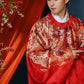 Ming-Dynasty wedding clothes round neck robe men's stand-up collar large-sleeved jacket Xiacheng horse face skirt women's Hanfu