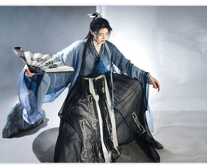 Embark on a journey through the Song Dynasty with our Yuanshi large-sleeved shirts. Infused with metaverse magic and Hanfu technology, explore Jin and Tang Dynasty menswear. Elevate your look with virtual reality-inspired Hanfu cloaks and belts. Dive into Genshin Impact-inspired Hanfu cosplay. From Ruqun to Ming Hanfu styles, our collection blends tradition with innovation for the modern man.