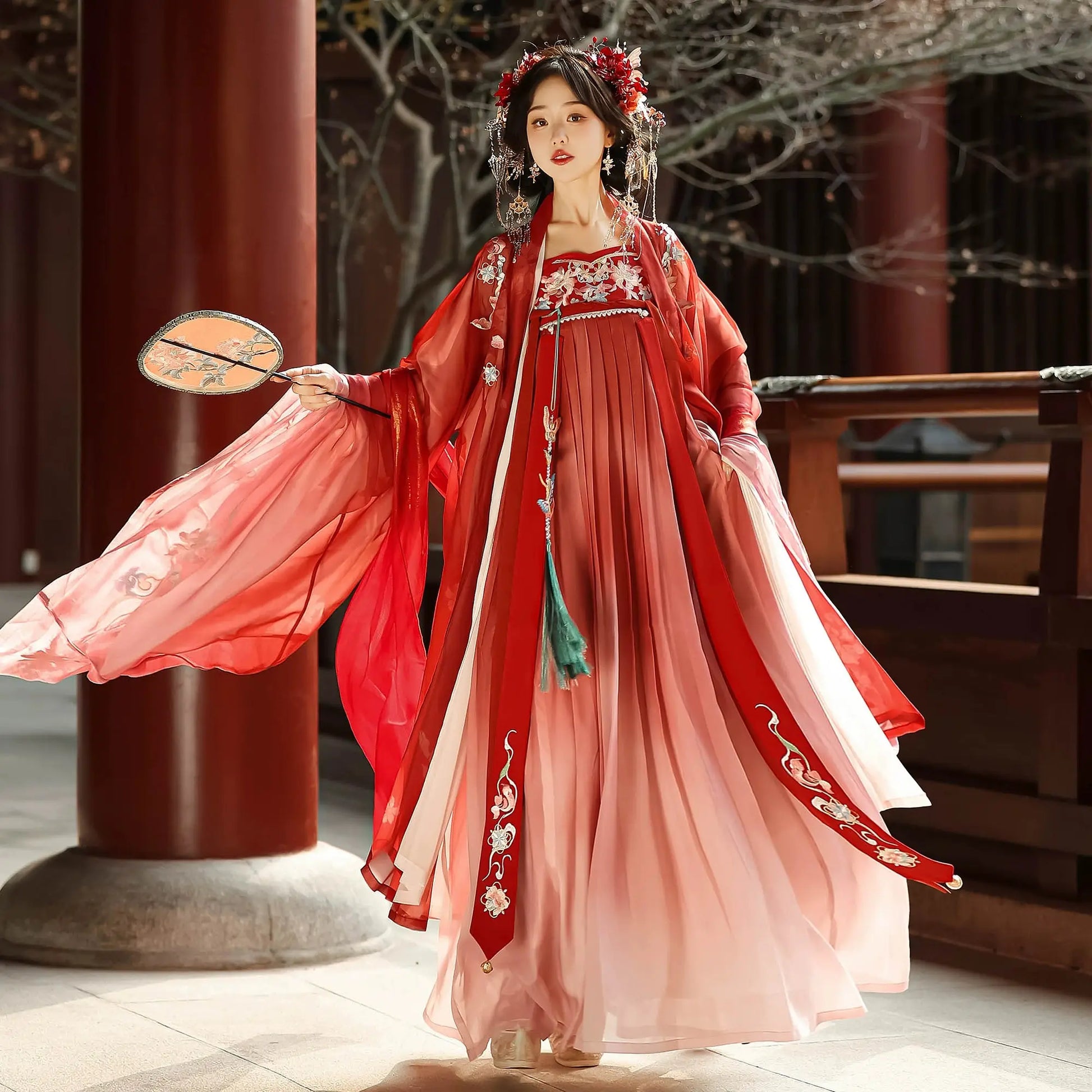 This red hanfu with flowing hanfu sleeves and elegant hanfu layers is inspired by Ming Dynasty hanfu male styles. Pair it with a princess hanfu dress, hanfu shirt, or charming hanfu lolita. Available in silk hanfu, cotton hanfu, and plus size hanfu options, it’s perfect for any occasion. Shop authentic designs at a trusted hanfu shop and complete your look with this versatile hanfu jacket loved by hanfu woman fans.