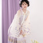 [Mountain Mist Lily] Imitation Makeup Flower Horse Dress Crew Neck Ming Hanfu Suit Women