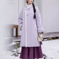 Iris set embroidery purple autumn and winter Hanfu