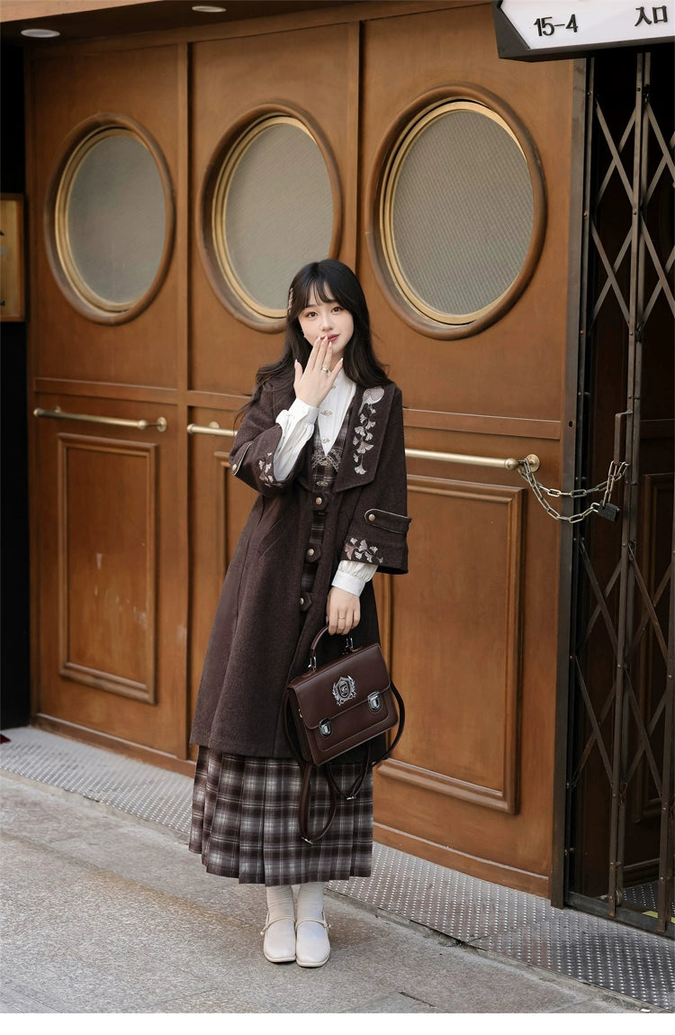 Autumn and winter wear suit women's woolen coat