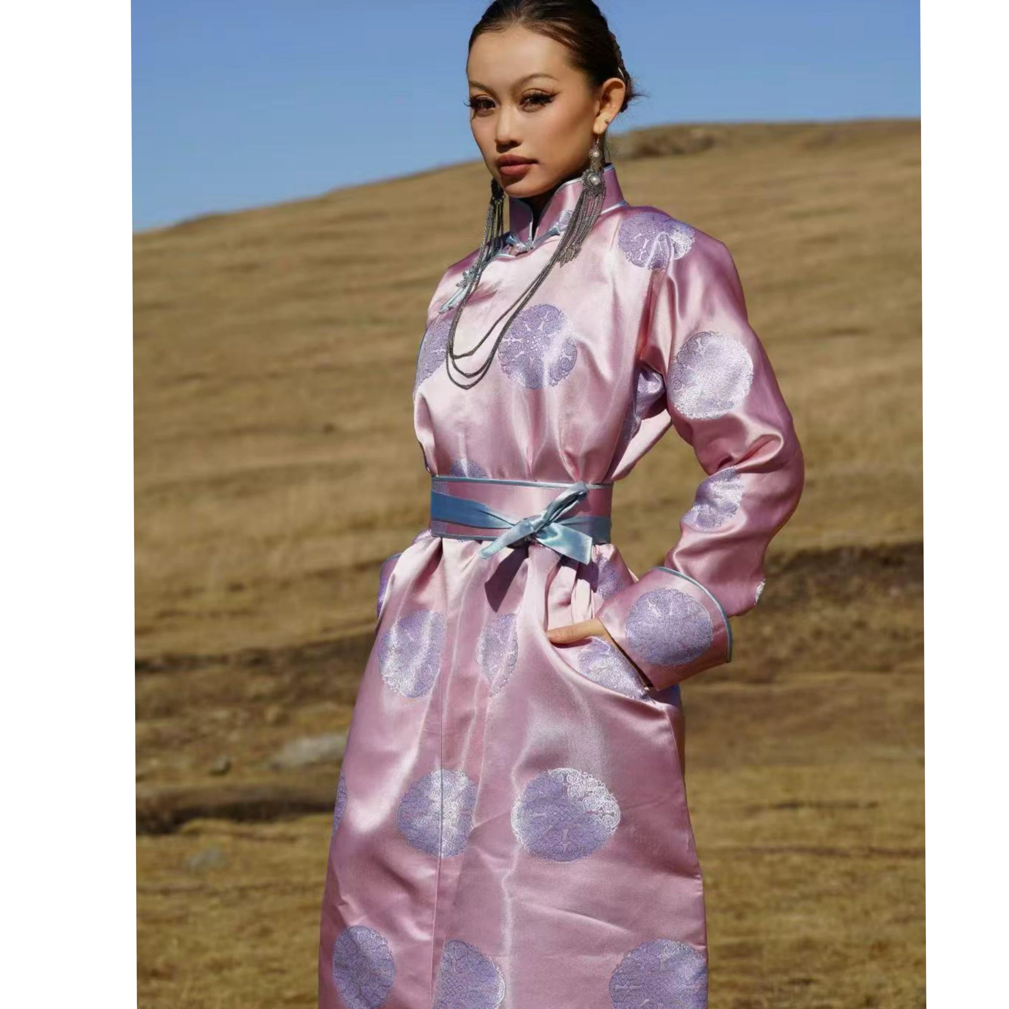 Nomad Grace – Women’s Mongolian-Style Long Dress | High-End Ethnic Gown in 9 Colours