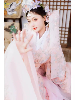 Pink Princess Hanbok Wedding Dress – Luxury Outfit for Photoshoots, Dance & Performances - Yandan_Hanfu