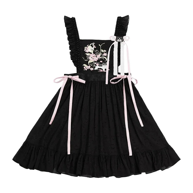 Sweet Rebel Cat – Modern Lolita Hanfu Women's Set Sweet Rebel Cat – Modern Lolita Hanfu Women's Set