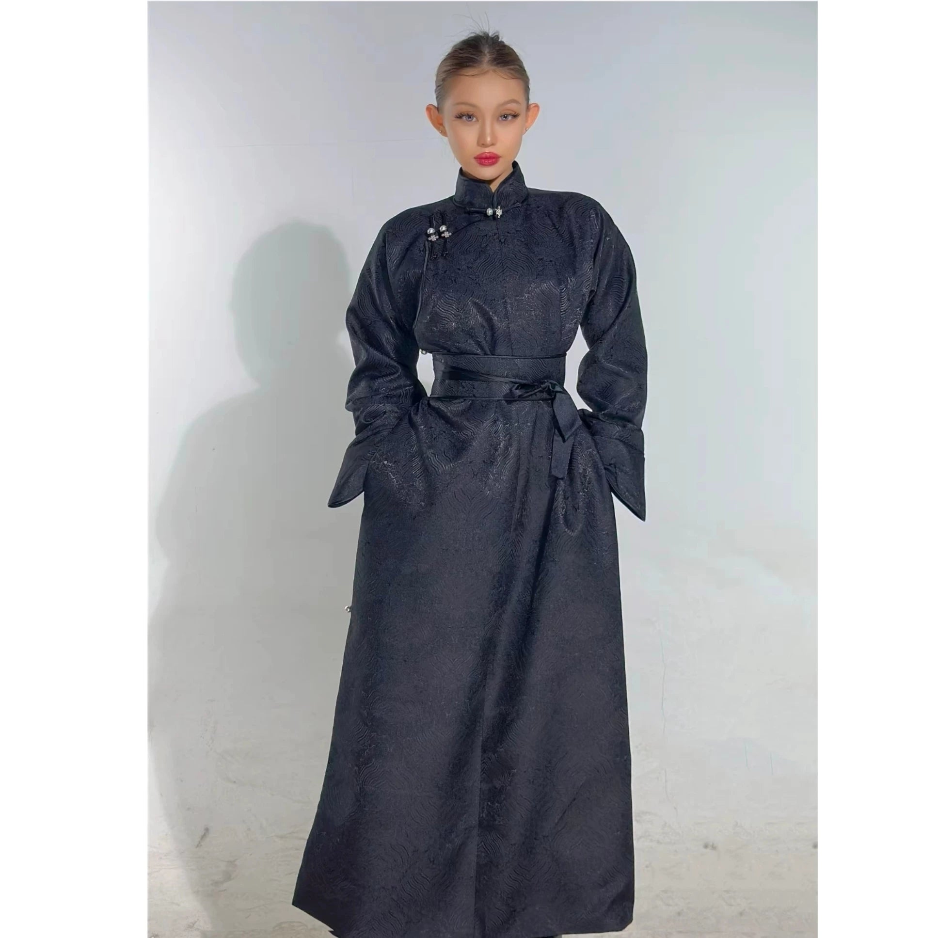 Nomad Grace – Women’s Mongolian-Style Long Dress | High-End Ethnic Gown in 9 Colours