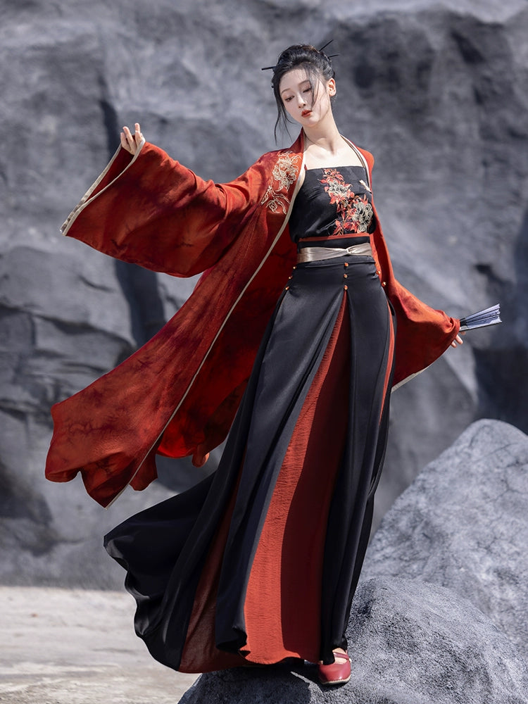 Discover elegance with our Modern Horse-Faced Skirt, featuring captivating embroidery inspired by the Song Dynasty. Pair it with our contemporary Hanfu shawl or explore classic styles from our Tang Dynasty Hanfu collection. Find the perfect Hanfu shirt or Mulan-inspired attire for any occasion, available in plus sizes.
