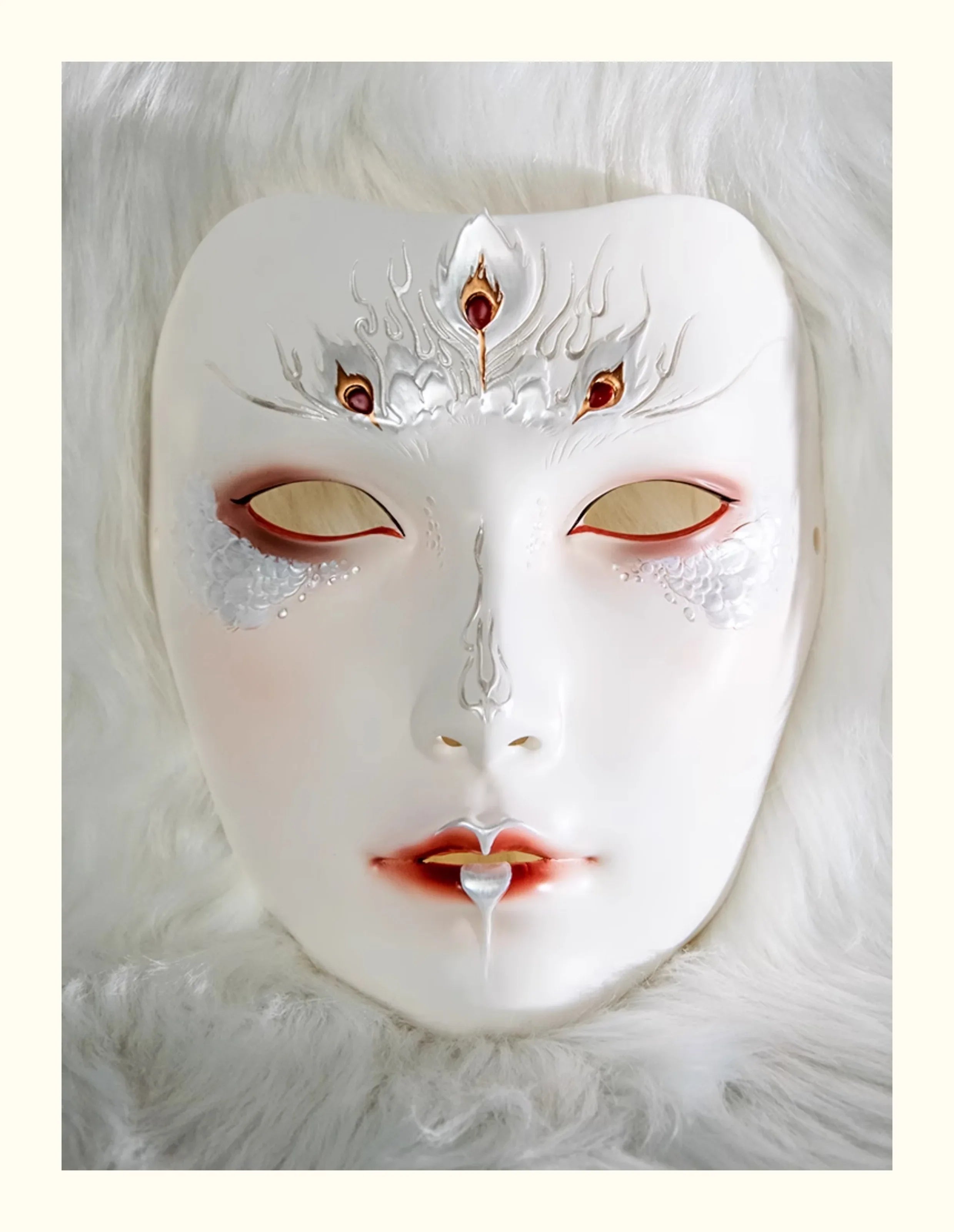Soul Crop Antique Mask Full Face Adult Handsome Male Emperor
