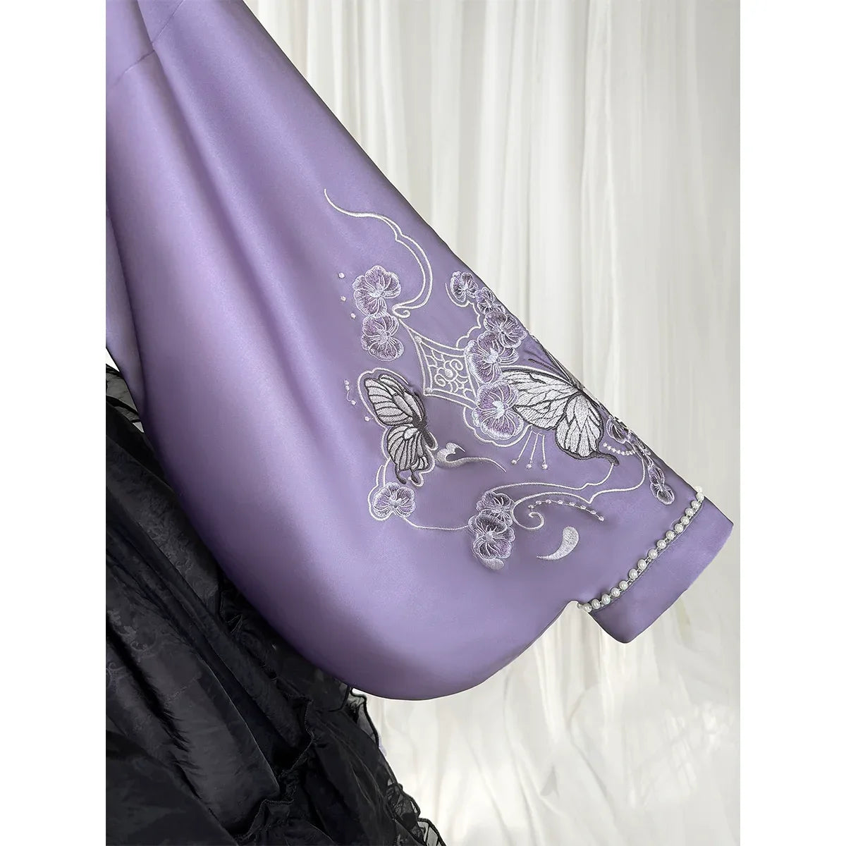 Chinese-Inspired Purple Lolita Dress – Elegant Daily Wear with Apron, Vintage Maid Style & Cottagecore Touch - Yandan_Hanfu