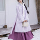 Iris set embroidery purple autumn and winter Hanfu