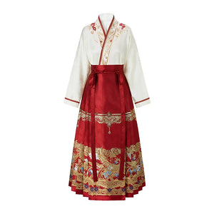 Luan Feng Heming red wedding Hanfu set product photo 19