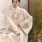 Stylish white hanfu cloak and modern Chinese New Year clothes for women, featuring elegant qipao and cheongsam coats perfect for festive celebrations and traditional attire